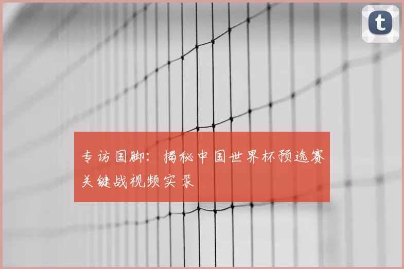 专访国脚：揭秘中国世界杯预选赛关键战视频实录