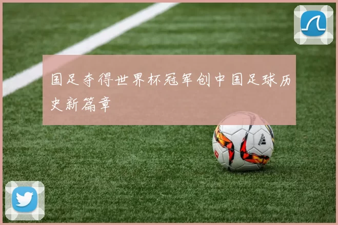 国足夺得世界杯冠军创中国足球历史新篇章