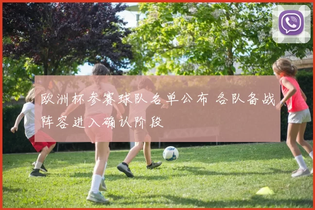 欧洲杯参赛球队名单公布 各队备战阵容进入确认阶段