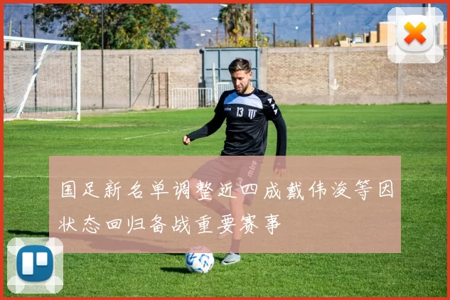 国足新名单调整近四成戴伟浚等因状态回归备战重要赛事
